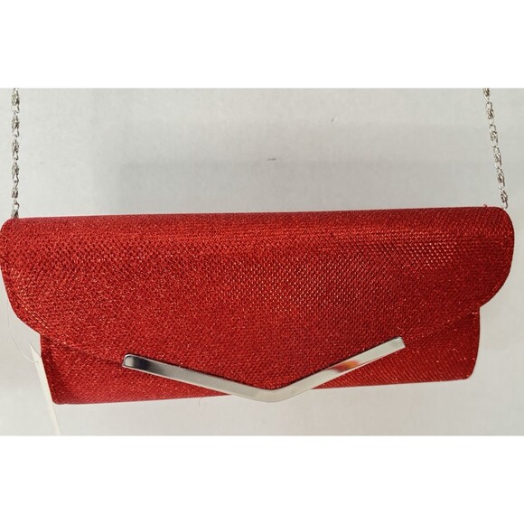 Clutch Purse Women Red Sparkling Special Occasions Prom Wedding Christmas Hoilda - Picture 5 of 10